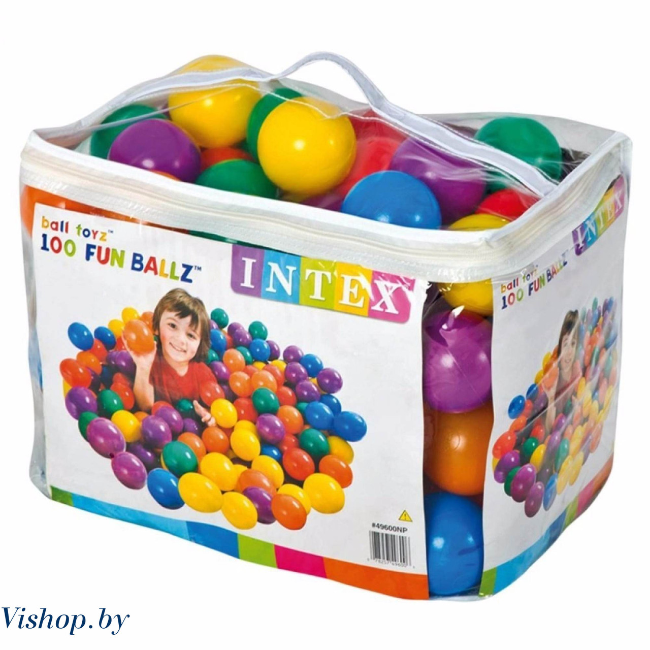 49600 Шары для бассейна Intex FUN BALLZ большие