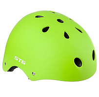 Шлем защитный STG "MTV12", размер XS (48-52), регулируемый, салатовый, арт.Х89042