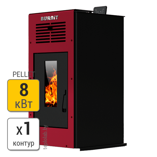 Пеллетный камин Burnit Ambient 4G/8, 8 кВт - фото 1 - id-p123219739