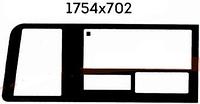 Стекло заднее боковое левое с форточкой Газель Next A62R33-5403083-001