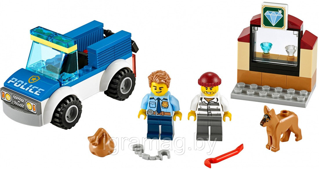 Конструктор Лего Сити Полицейский отряд с собакой LEGO City