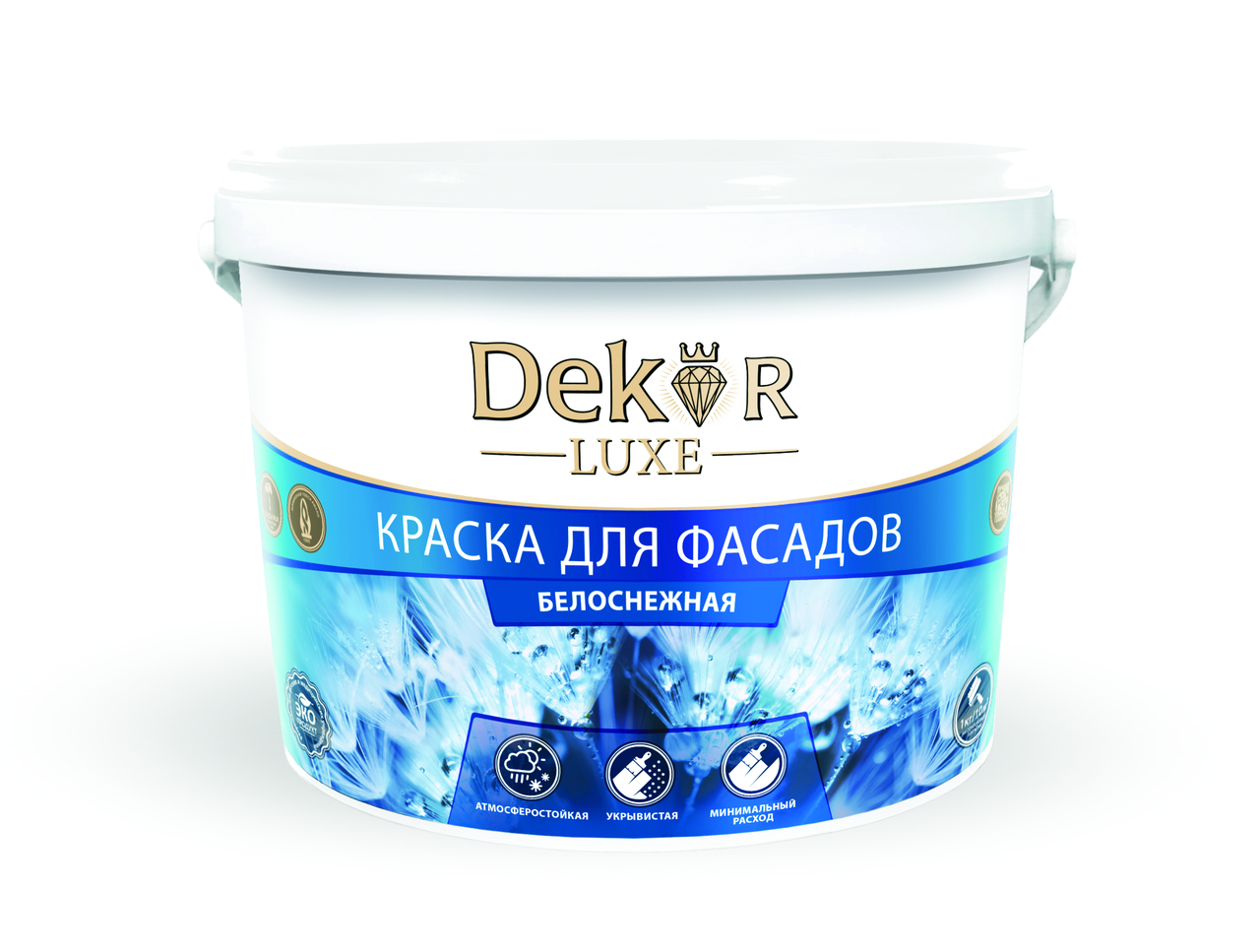 Краска DEKOR для фасадов 3 кг.