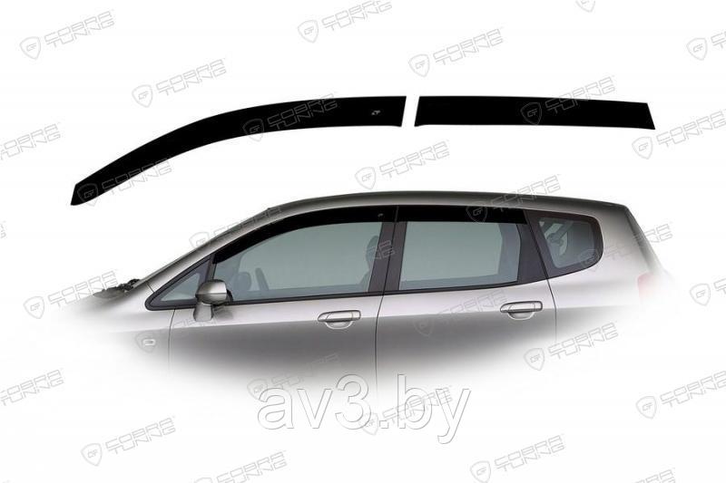 Ветровики Honda Jazz I/Fit 2002-2008 / Хонда Джаз (Cobra Tuning)