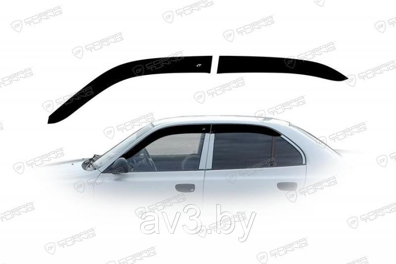 Ветровики Hyundai Accent 1999-2005; 2001-Tagaz/ Хендай Акцент (Cobra Tuning) - фото 1 - id-p60447422