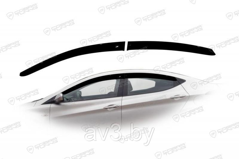 Ветровики Hyundai Elantra 5 седан 2011/ Хендай Элантра (Cobra Tuning) - фото 1 - id-p60447429