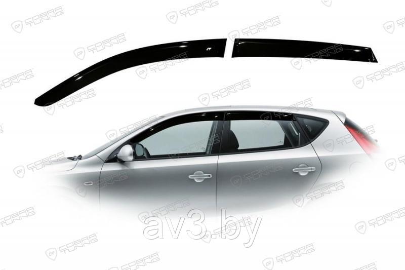 Ветровики Hyundai I30 1 хетчбек 5d 2007-2011 / Хендай И 30 (Cobra Tuning) - фото 1 - id-p60447453