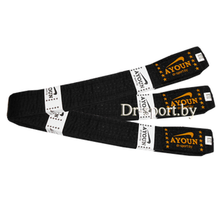Пояс каратэ 2,5 м. арт. 2125 черный