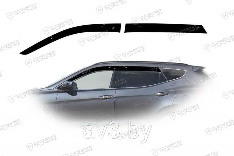 Ветровики Hyundai Santa Fe 3 2012 / Хендай Санта фе (Cobra Tuning) - фото 1 - id-p60447480