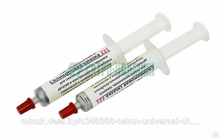 Смазка силиконовая 221 (до +350℃) 2мл (шприц) REXANT, фото 2