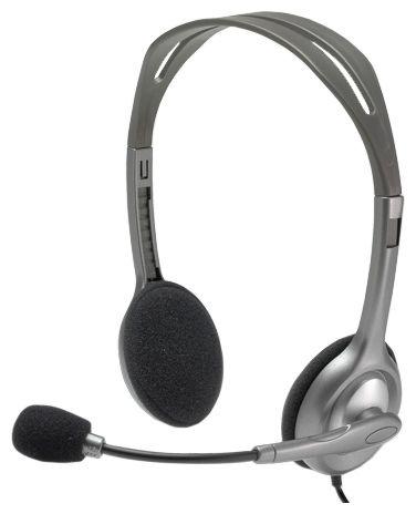 Наушники с микрофоном Logitech Stereo Headset H110 - фото 1 - id-p123443660