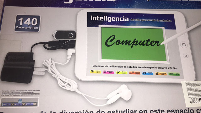 Детский развивающий компьютер (iPad, сенсорный) англо-испанский MD5511E/S - фото 2 - id-p123451867