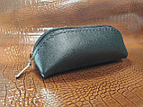 Пенал кожаный на молнии Sovanna черный Р0102, фото 2