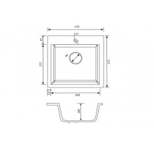 Мойка-Мраморная Kaiser 515х570 KMM-5056 White
