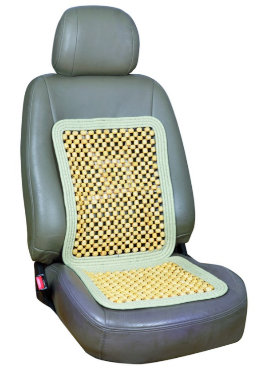 Накидка на сиденье (шариковый массажер CLASSIC бежевый) деревянный - фото 1 - id-p123468687