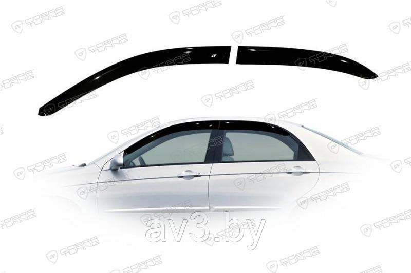 Ветровики Kia Cerato 1 седан 2004-2008/ Киа Церато (Cobra Tuning) - фото 1 - id-p60447561