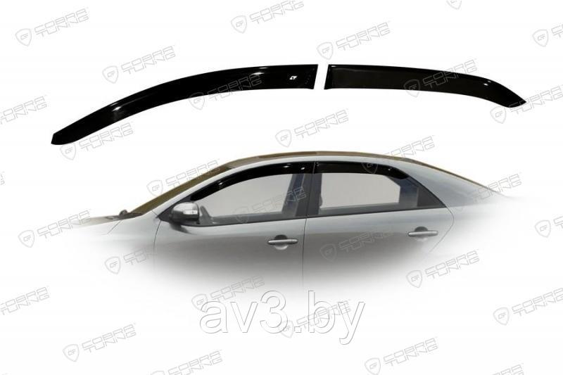 Ветровики Kia Cerato 2 седан 2009-2013/ Киа Церато (Cobra Tuning) - фото 1 - id-p60447563