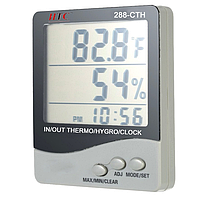 Будильник электронный 288-CTH с календарем, термометром и гигрометром