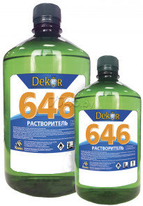 Растворитель 646 DEKOR 0,4 л. РФ, фото 2
