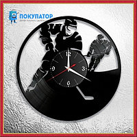 Оригинальные часы из виниловых пластинок "Хоккей". ПОД ЗАКАЗ 1-3 дня
