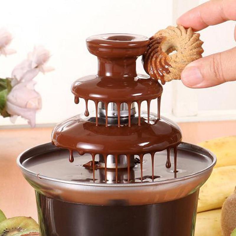 Шоколадный фонтан фондю Chocolate Fondue Fountain Mini - фото 4 - id-p123491515
