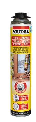 Монтажная пена пистолетная Soudal Gunfoam Yellow 750 мл зимняя, фото 2