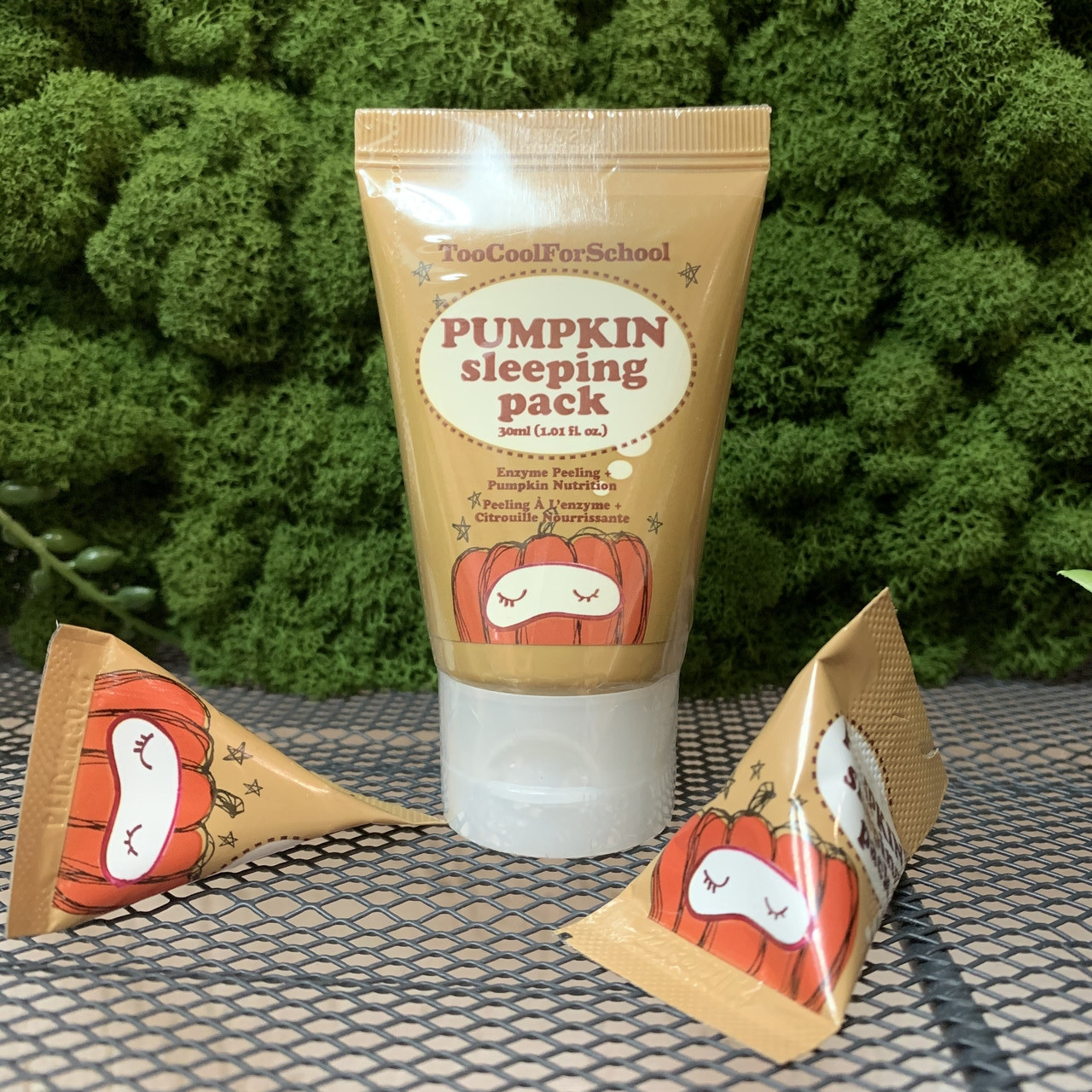 Энзимная тыквенная ночная маска с керамидами Too Cool For School Pumpkin  Sleeping Pack, 30мл купить в Минске