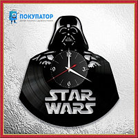 Оригинальные часы из виниловых пластинок "Star Wars". ПОД ЗАКАЗ 1-3 дня
