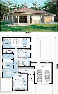 Проекты домов с гаражом - Могилев