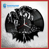 Оригинальные часы из виниловых пластинок "Джокер". ПОД ЗАКАЗ 1-3 дня