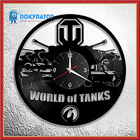 Оригинальные часы из виниловых пластинок "World of Tanks". ПОД ЗАКАЗ 1-3 дня
