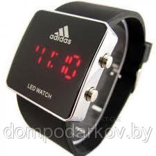 Мужские часы Adidas Led (Black1) - фото 1 - id-p123499216