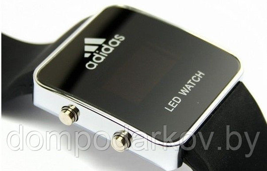 Мужские часы Adidas Led (Black1) - фото 2 - id-p123499216