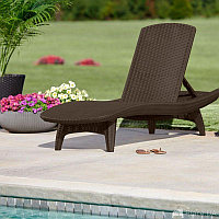 Шезлонг Keter Sun Lounger Pacific, коричневый 211104 (spr)