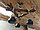 Люстра рустикальная деревянная "Сельский Чугунок" на 3 лампы, фото 2