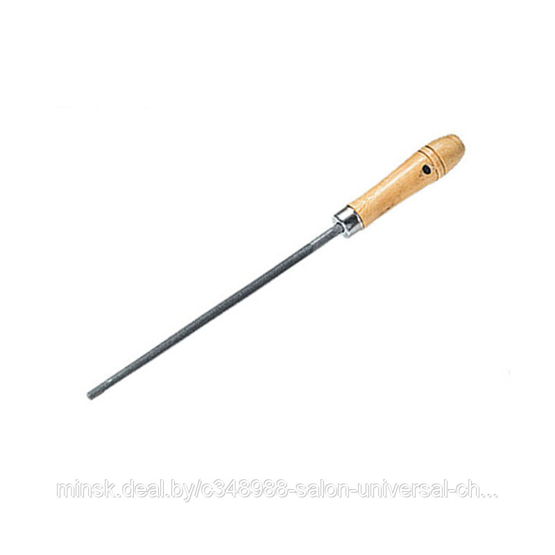Напильник, 150 мм, круглый, деревянная ручка
