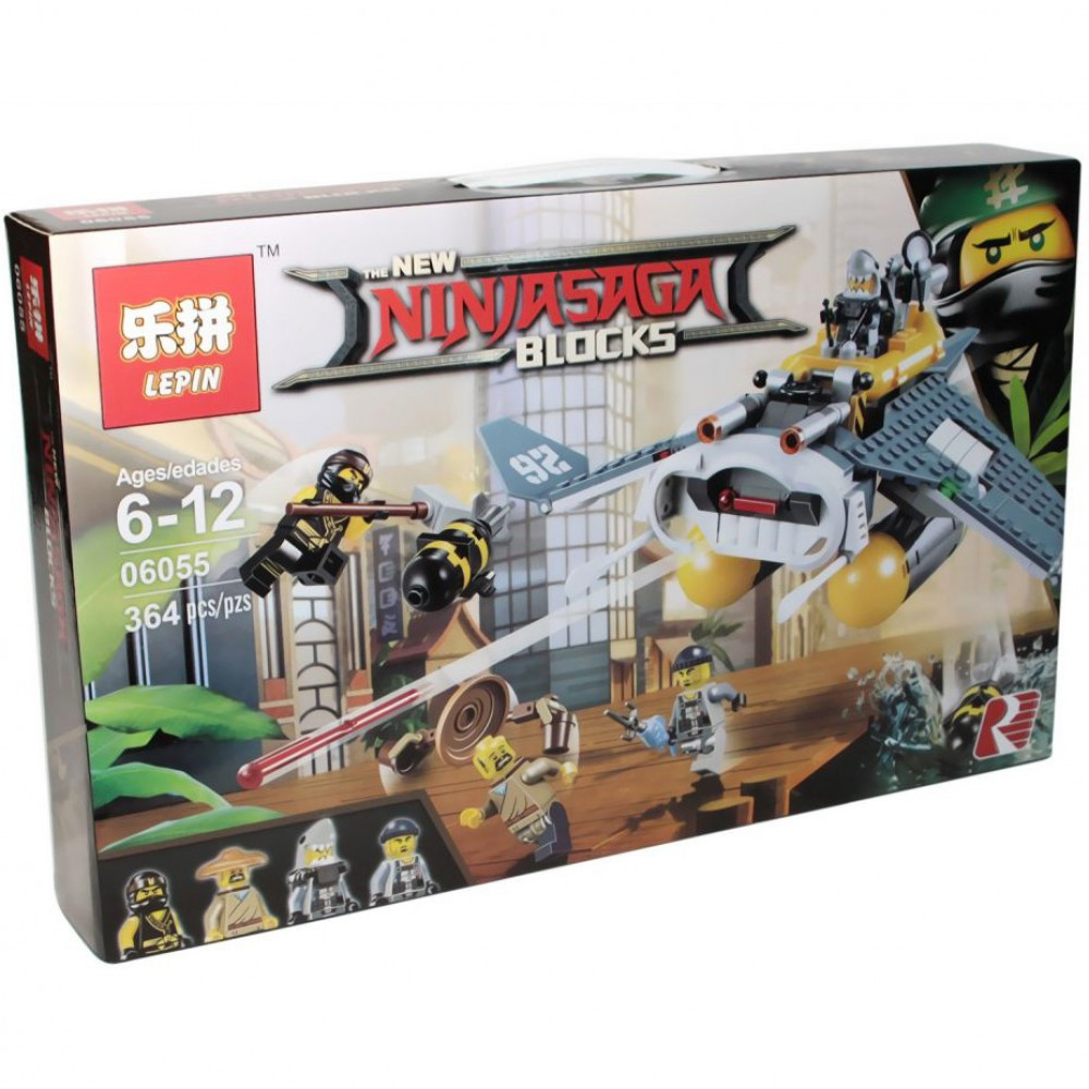 Конструктор Lepin NinjaGo 06055 Бомбардировщик Морской дьявол (аналог Lego 70609)