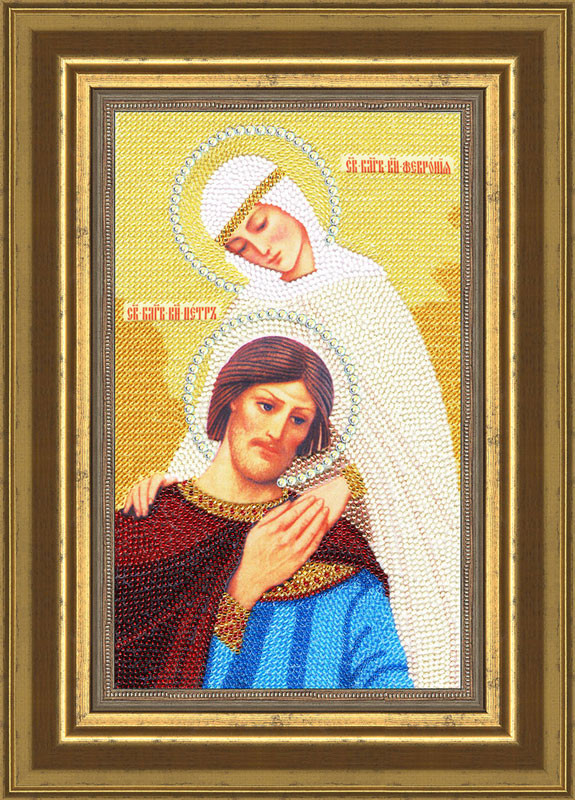 Набор для вышивания бисером Икона "Святые Петр и Феврония"