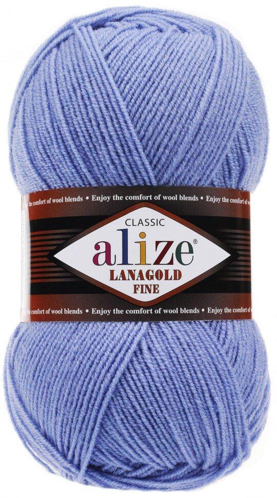 Пряжа Alize Lanagold fine цвет 40 голубой - фото 1 - id-p123531178