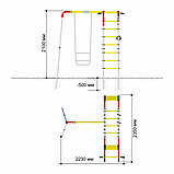 Детский спортивный комплекс для дачи Romana Веселая лужайка-2 ПК, фото 3