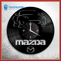 Оригинальные часы из виниловых пластинок "Мазда". ПОД ЗАКАЗ 1-3 дня