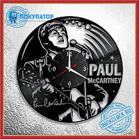 Оригинальные часы из виниловых пластинок "Пол Маккартни - 1". ПОД ЗАКАЗ 1-3 дня