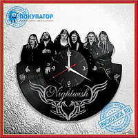 Оригинальные часы из виниловых пластинок "Nightwish - 1". ПОД ЗАКАЗ 1-3 дня