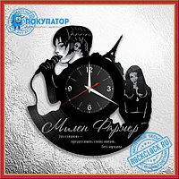 Оригинальные часы из виниловых пластинок "Milen Farmer - 1". ПОД ЗАКАЗ 1-3 дня