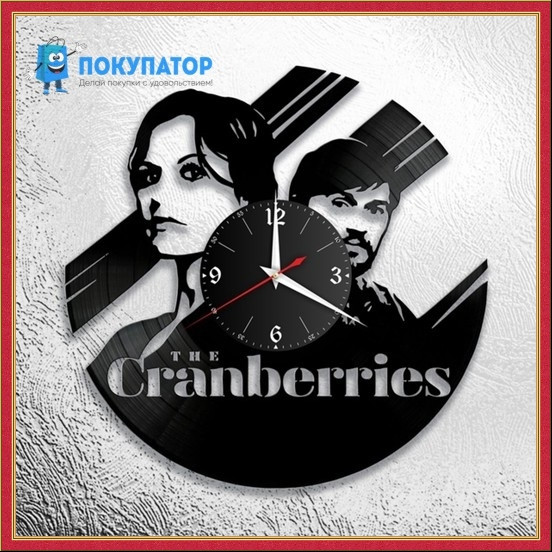 Оригинальные часы из виниловых пластинок "The Cranberries". ПОД ЗАКАЗ 1-3 дня