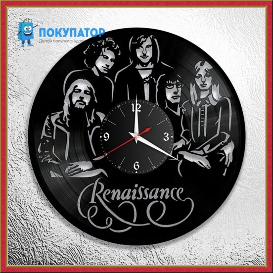 Оригинальные часы из виниловых пластинок "Renaissance". ПОД ЗАКАЗ 1-3 дня