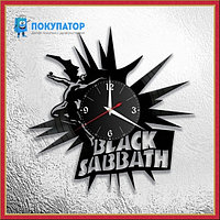 Оригинальные часы из виниловых пластинок "Black Sabbath". ПОД ЗАКАЗ 1-3 дня