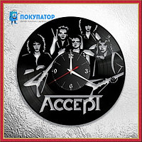 Оригинальные часы из виниловых пластинок "Accept - 2 (старый состав).". ПОД ЗАКАЗ 1-3 дня