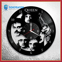 Оригинальные часы из виниловых пластинок "QUEEN - 5". ПОД ЗАКАЗ 1-3 дня