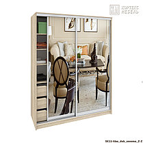 Шкаф-купе ШК11-450 (1,75м) Сенатор классика - 2 зеркала (варианты цвета) Кортекс-Мебель, фото 3
