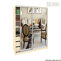 Шкаф-купе ШК11-450 (1,75м) Сенатор классика - 2 зеркала (варианты цвета) Кортекс-Мебель, фото 3